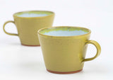 越前焼・洋ナシ色のティーカップ ペア SELECT