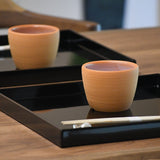 送料込み<べにや監修>越前焼 楽釉カップ(ペア)ORIGINAL