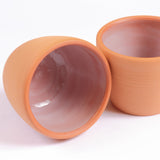 送料込み<べにや監修>越前焼 楽釉カップ(ペア)ORIGINAL